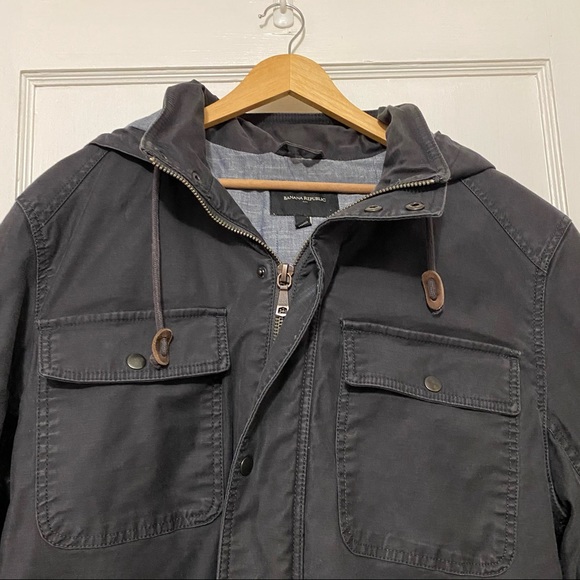 Banana Republic Alpine Parka Coat faded Wood - Picture 3 of 9